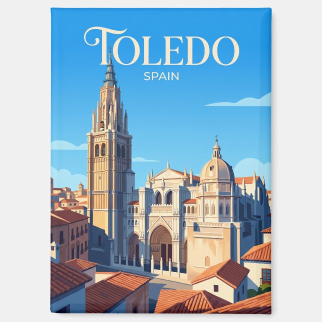Toledo Cathedral Spain Magnet (Front)