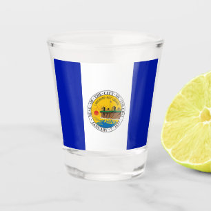 Toledo city flag shot glass
