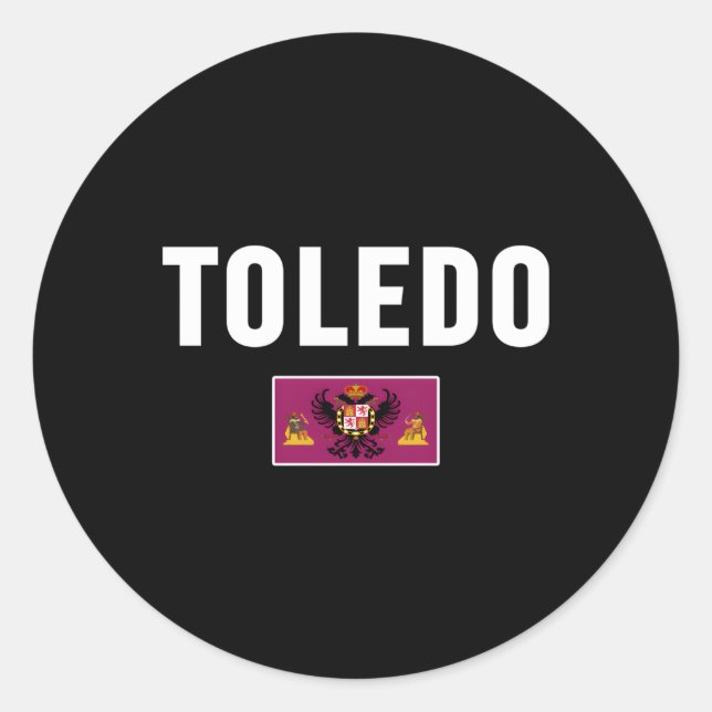 Toledo Flag Spain Classic Round Sticker (Front)