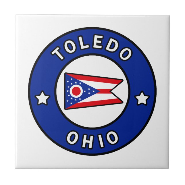 Toledo Ohio Ceramic Tile (Front)