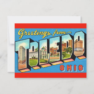 Toledo Ohio Retro Postcard