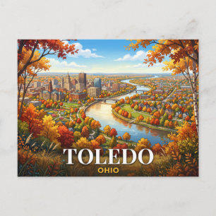 Toledo Ohio Travel Postcard