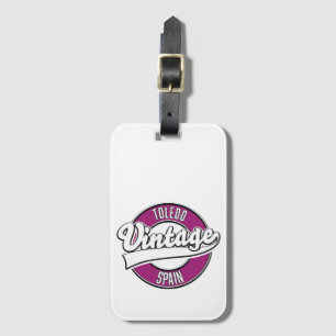 Toledo spain retro style logo jigsaw puzzle luggage tag