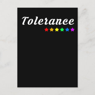 tolerance LGBTQ+ Pride Postcard
