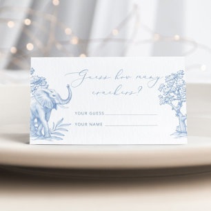 Tolie de jouy Safari How many crackers Enclosure Card