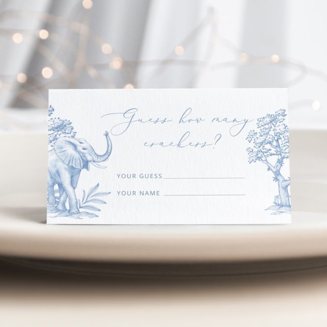 Tolie de jouy Safari How many crackers Enclosure Card (Creator Uploaded)