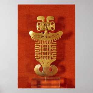 Tolima ornament in the form of a human-headed poster