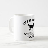 Toller dog breed designs coffee mug (Front Left)