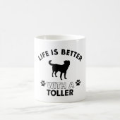 Toller dog breed designs coffee mug (Center)