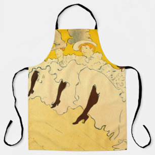 Tolouse Lautrec Dancing Girls Yellow Apron