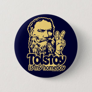 Tolstoy Is My Homeboy Button