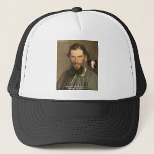 Tolstoy "Nietzsche = Stupid" Quote Gifts Tees Etc Trucker Hat
