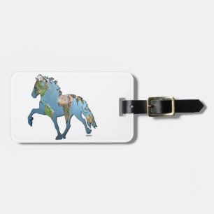 Tolting The World Gaited Icelandic Horse Luggage Tag