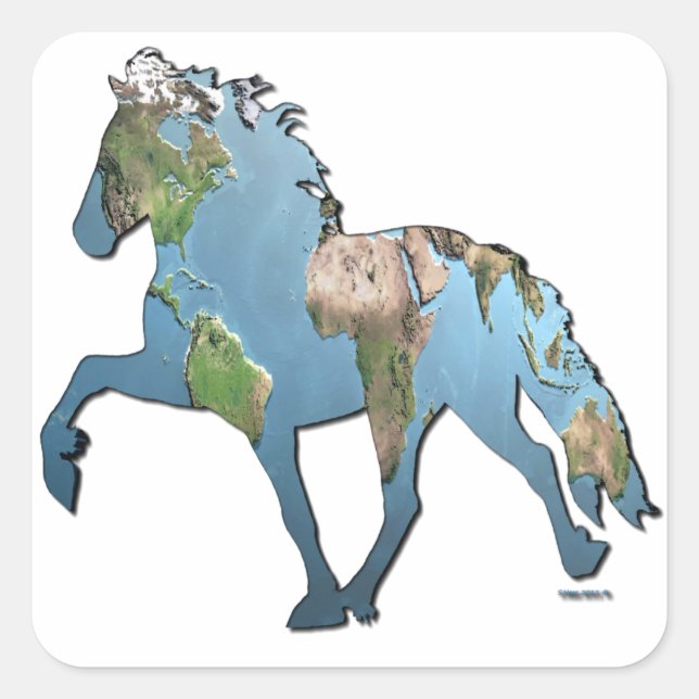 Tolting The World Square Sticker (Front)