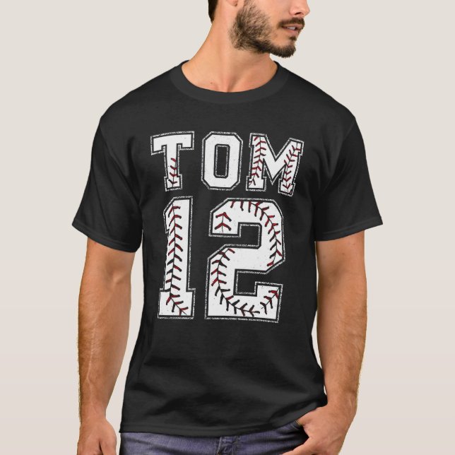 Tom 12 Baseball Stitch T-Shirt (Front)
