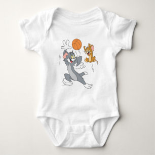 Tom and Jerry Basketball 1 Baby Bodysuit