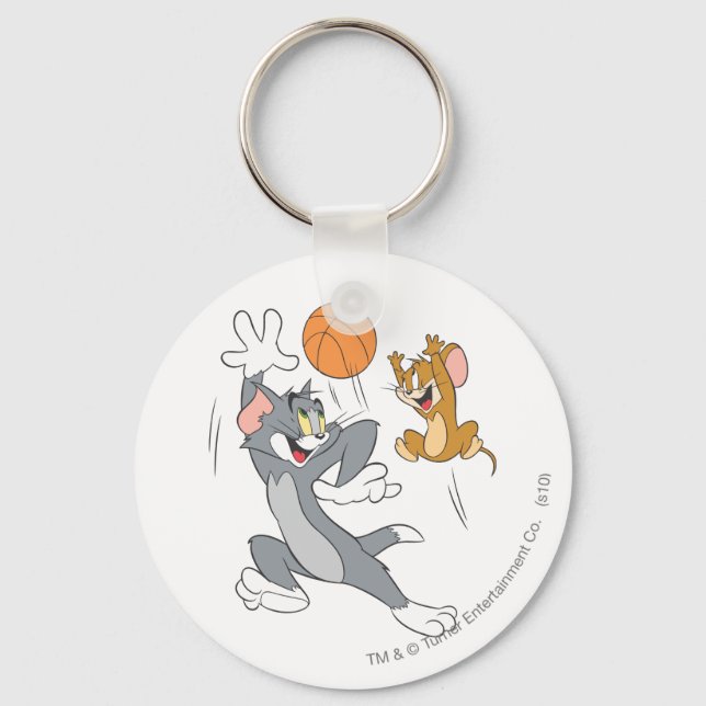 Tom and Jerry Basketball 1 Key Ring (Front)