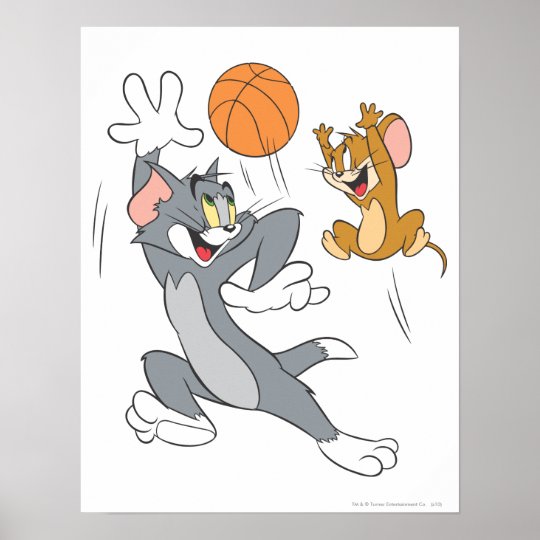 Tom And Jerry Basketball 1 Poster Zazzle Com Au