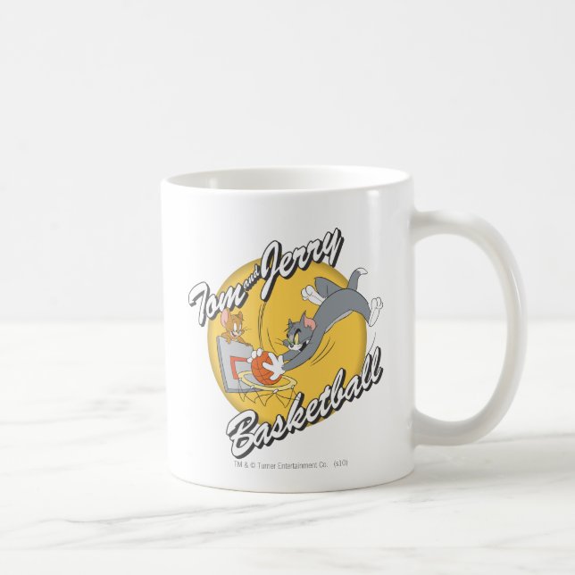 Tom and Jerry Basketball 2 Coffee Mug (Right)
