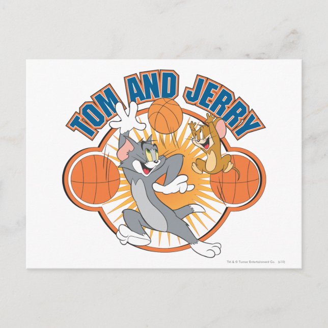 Tom and Jerry Basketball 4 Postcard (Front)