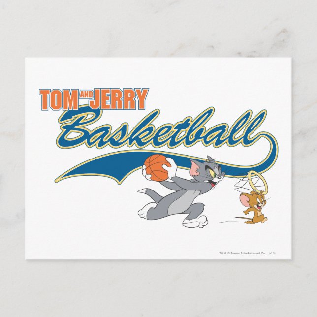 Tom and Jerry Basketball 5 Postcard (Front)