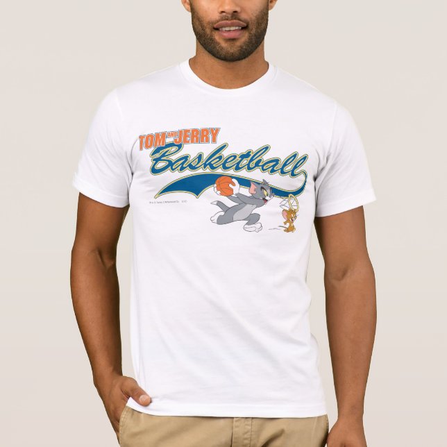 Tom and Jerry Basketball 5 T-Shirt (Front)