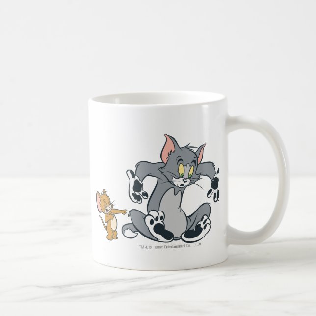 Tom and Jerry Black Paw Cat Coffee Mug (Right)