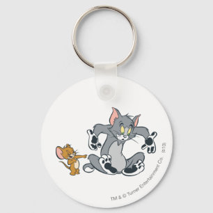 Tom and Jerry Black Paw Cat Key Ring