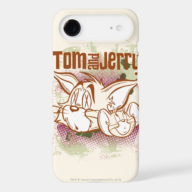 Tom and Jerry Brown and Green iPhone 3 Case (Back)