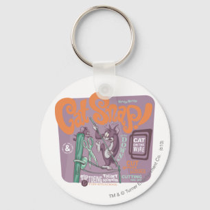 Tom and Jerry Cat Snap Key Ring