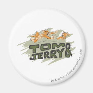 Tom and Jerry Chase Logo Magnet