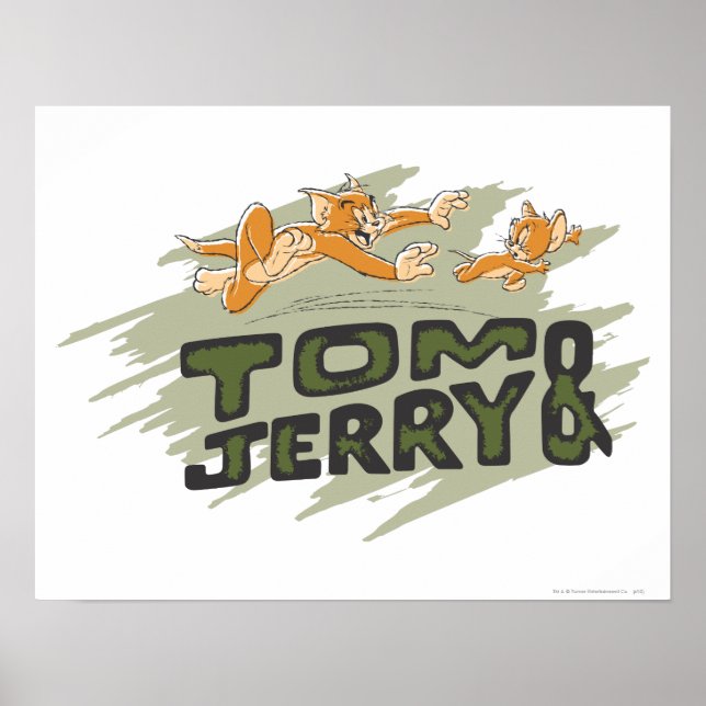 Tom and Jerry Chase Logo Poster (Front)