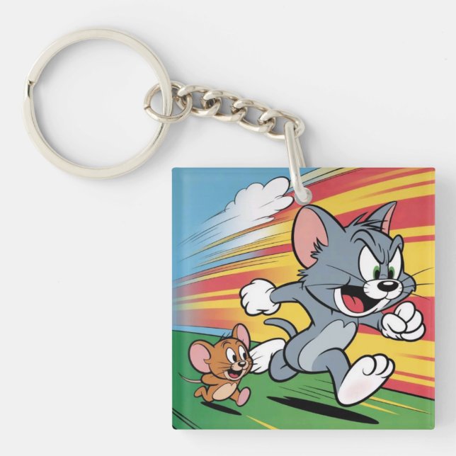  Tom and Jerry cute keychain  (Front)