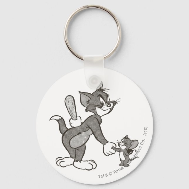 Tom And Jerry Deceitful Handshake Key Ring (Front)