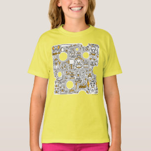 Tom and Jerry Doodle Art T-Shirt