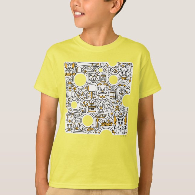 Tom and Jerry Doodle Art T-Shirt (Front)