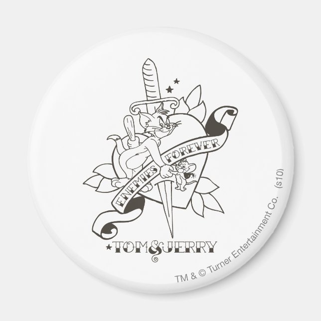 Tom and Jerry Enemies Forever 1 Magnet (Front)
