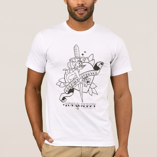 Tom and Jerry Enemies Forever 1 T-Shirt (Front)