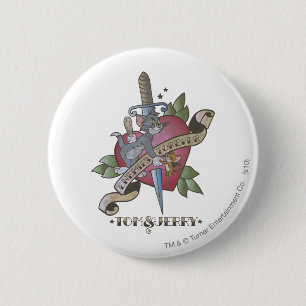Tom and Jerry Enemies Forever 2 6 Cm Round Badge