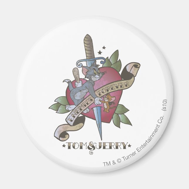 Tom and Jerry Enemies Forever 2 Magnet (Front)