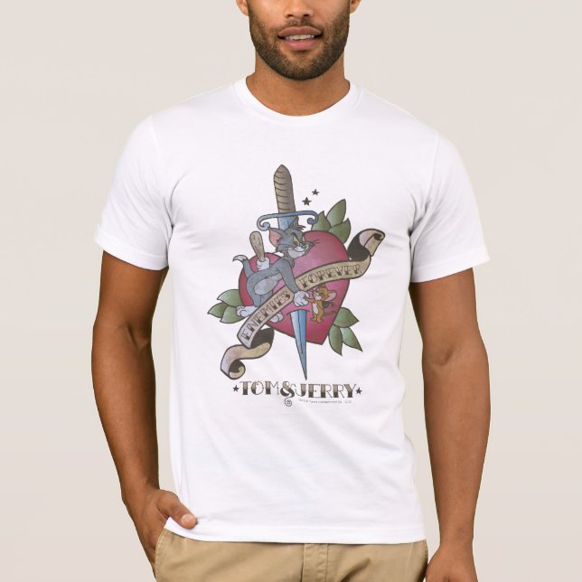 Tom and Jerry Enemies Forever 2 T-Shirt (Front)