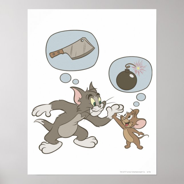 Tom and Jerry Evil Thoughts Poster (Front)