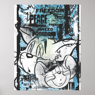 Tom and Jerry Grimey Poster