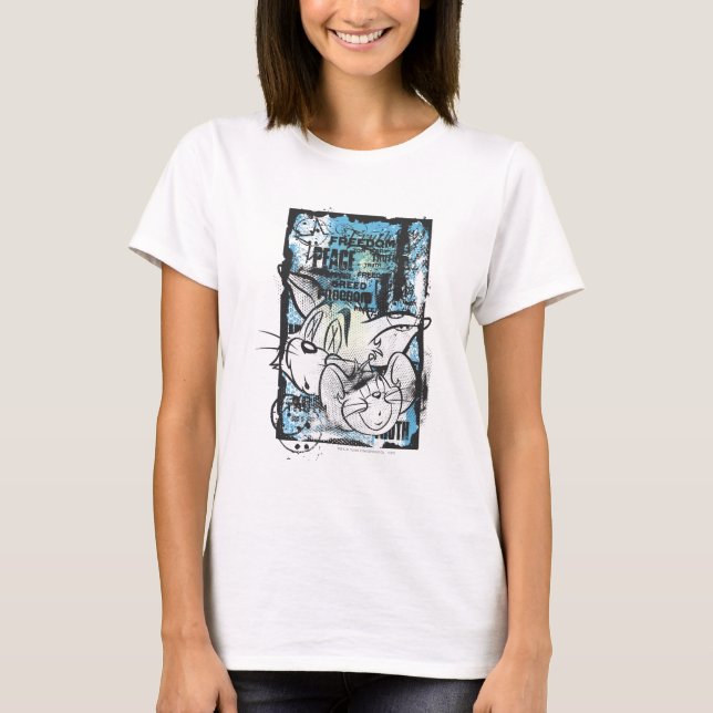 Tom and Jerry Grimey T-Shirt (Front)