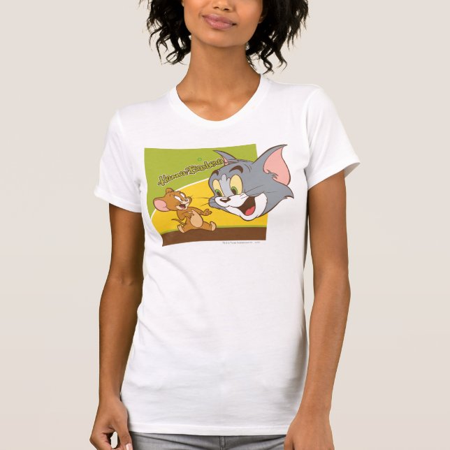 Tom and Jerry Hanna Barbera Logo T-Shirt (Front)