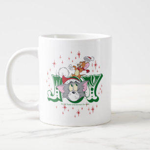 Tom and Jerry Holiday Joy Large Coffee Mug
