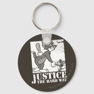 Tom And Jerry Justice the Hard Way Key Ring