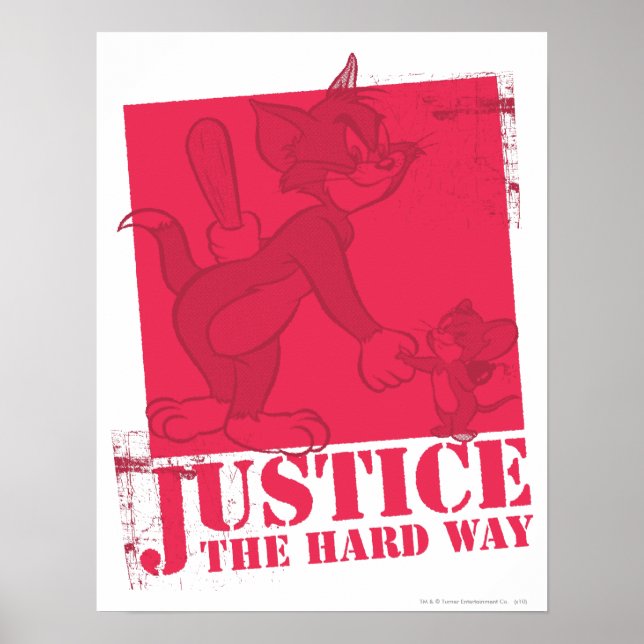 Tom and Jerry Justice The Hard Way Poster (Front)
