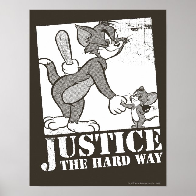 Tom And Jerry Justice the Hard Way Poster (Front)