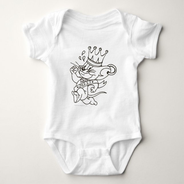 Tom and Jerry King Jerry Baby Bodysuit (Front)